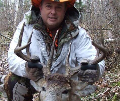 Huge eye guard White Tail Deer Buck at Elusive Saskatchewan Whitetail Outfitter