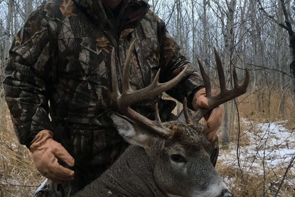 Mark and his first Saskatchewan Muzzle loader Whitetail Buck