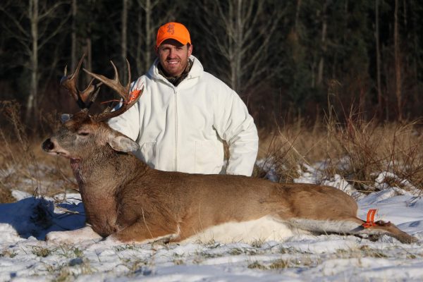 Miguel and his heavy antlered Saskatchewan Whitetail Buck